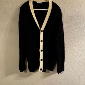 Zara Navy black Sweater cardigan